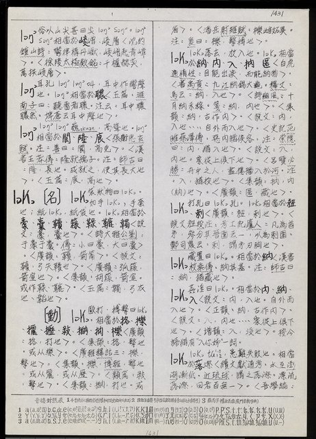 主要名稱：臺灣漢語辭典 L（2）（手抄稿影本） 圖檔，第59張，共105張