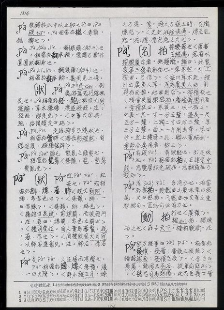 主要名稱：臺灣漢語辭典 P’（1）圖檔，第6張，共78張