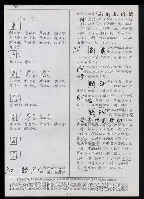 主要名稱：臺灣漢語辭典正文 P’（2）圖檔，第12張，共64張