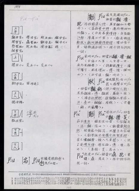 主要名稱：臺灣漢語辭典正文 P’（2）圖檔，第14張，共64張