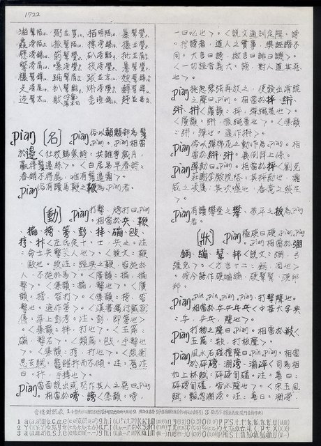 主要名稱：臺灣漢語辭典 P（2）（手抄稿影本） 圖檔，第4張，共92張