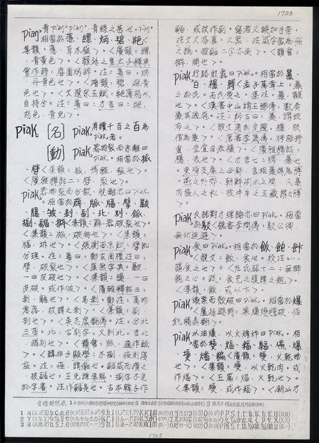 主要名稱：臺灣漢語辭典 P（2）（手抄稿影本） 圖檔，第7張，共92張