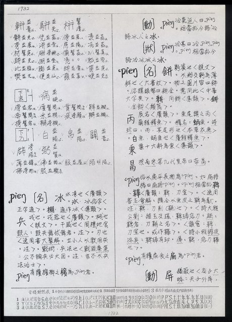 主要名稱：臺灣漢語辭典 P（2）（手抄稿影本） 圖檔，第14張，共92張