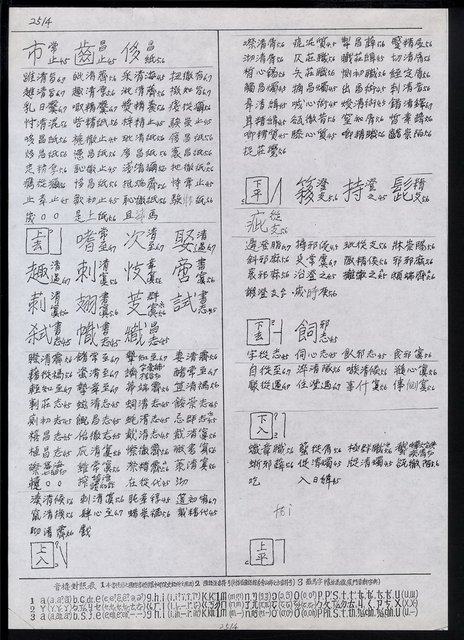 主要名稱：臺灣漢語辭典 t‘ɕi（手抄搞影本）圖檔，第4張，共75張