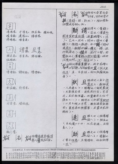 主要名稱：臺灣漢語辭典 t‘ɕi（手抄搞影本）圖檔，第25張，共75張