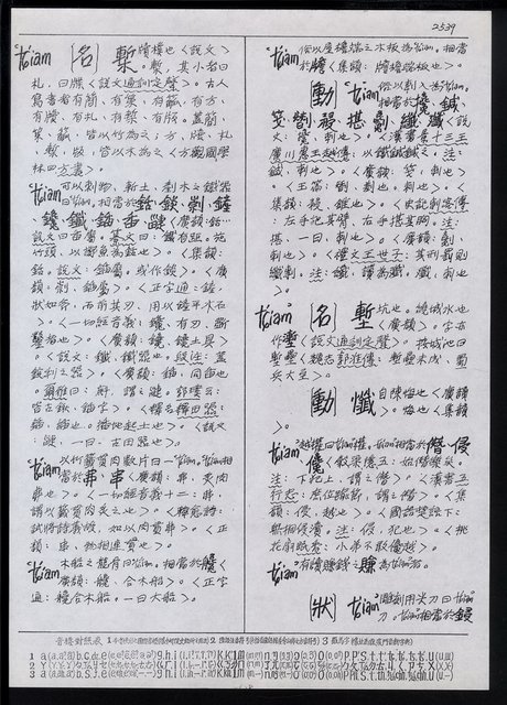 主要名稱：臺灣漢語辭典 t‘ɕi（手抄搞影本）圖檔，第29張，共75張