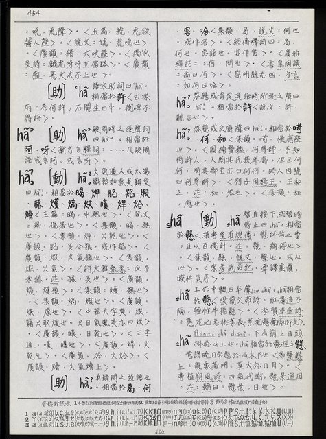 主要名稱：臺灣漢語辭典 h（1）（手抄稿影本） 圖檔，第11張，共69張