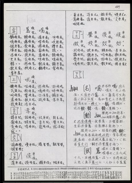 主要名稱：臺灣漢語辭典 h（1）（手抄稿影本） 圖檔，第46張，共69張