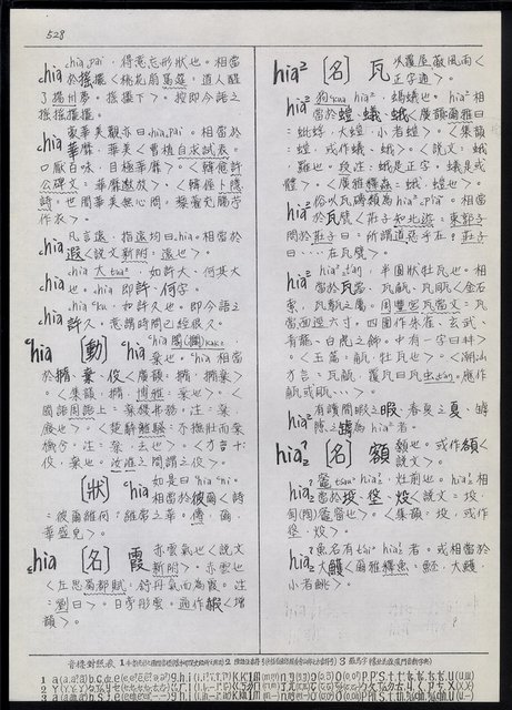 主要名稱：臺灣漢語辭典 h（2）（手抄稿影本） 圖檔，第17張，共92張