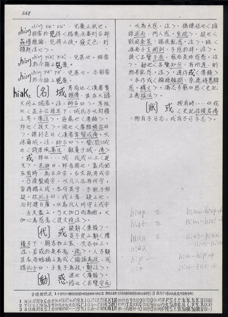 主要名稱：臺灣漢語辭典 h（2）（手抄稿影本） 圖檔，第37張，共92張