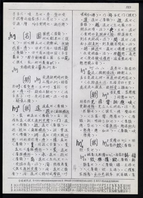 主要名稱：臺灣漢語辭典 h（2）（手抄稿影本） 圖檔，第72張，共92張