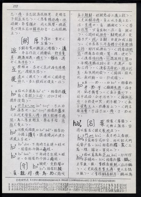 主要名稱：臺灣漢語辭典 h（2）（手抄稿影本） 圖檔，第87張，共92張