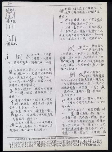 主要名稱：臺灣漢語辭典 i（手抄稿影本） 圖檔，第5張，共110張