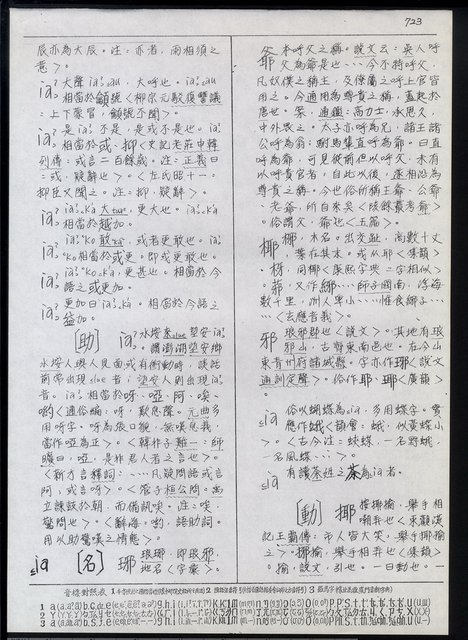 主要名稱：臺灣漢語辭典 i（手抄稿影本） 圖檔，第28張，共110張