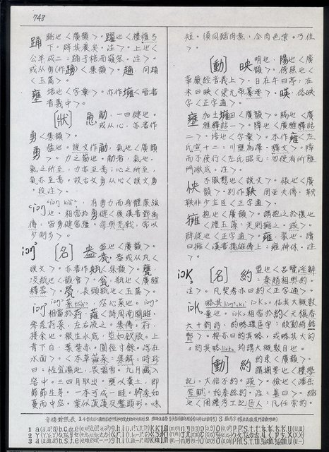 主要名稱：臺灣漢語辭典 i（手抄稿影本） 圖檔，第53張，共110張