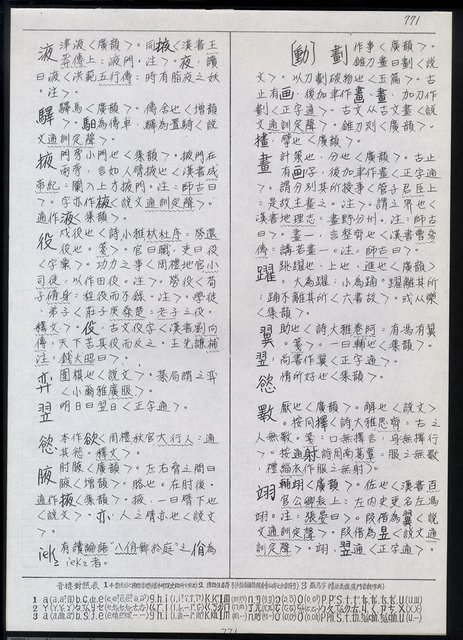 主要名稱：臺灣漢語辭典 i（手抄稿影本） 圖檔，第76張，共110張