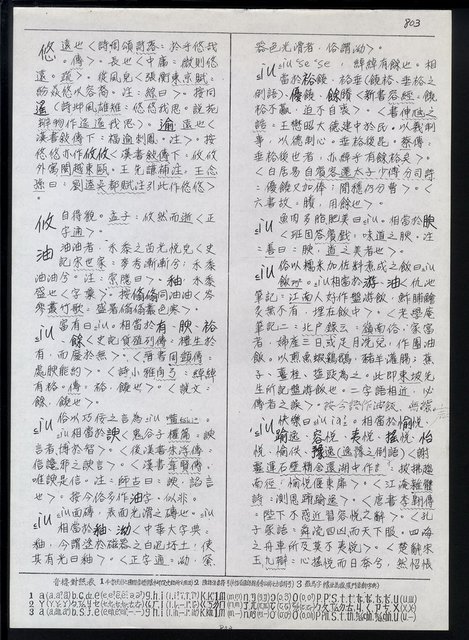 主要名稱：臺灣漢語辭典 i（手抄稿影本） 圖檔，第108張，共110張