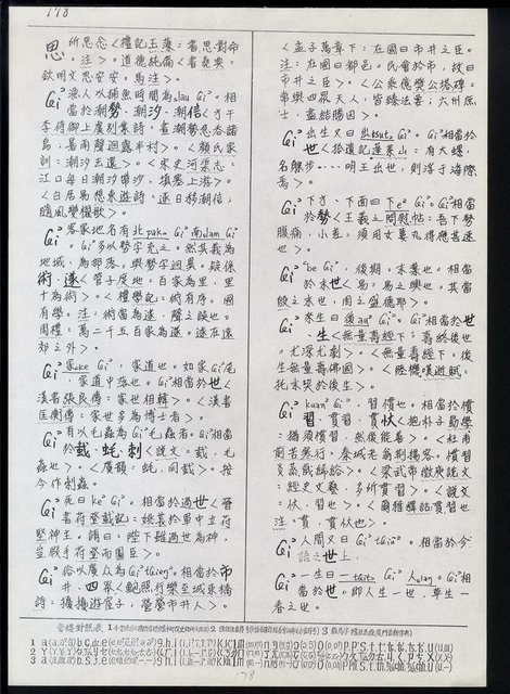 主要名稱：臺灣漢語辭典 ɕ（手抄稿影本）圖檔，第12張，共128張