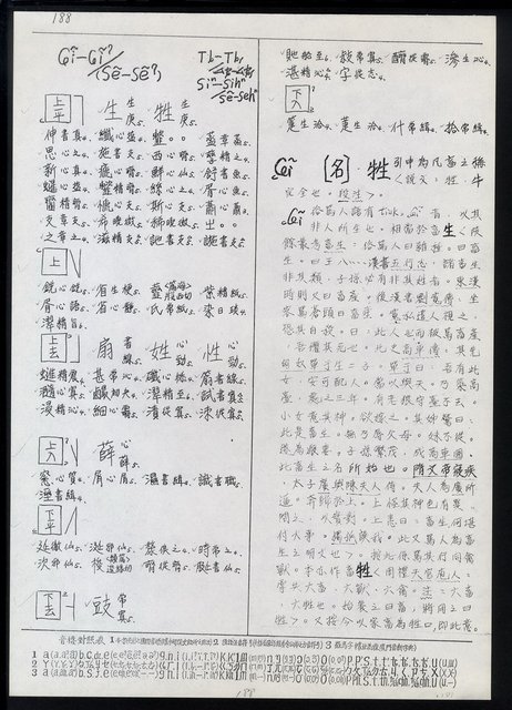 主要名稱：臺灣漢語辭典 ɕ（手抄稿影本）圖檔，第22張，共128張