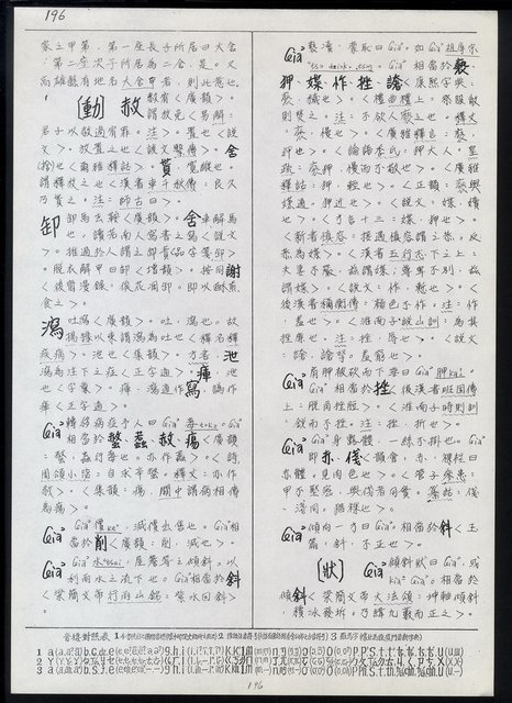 主要名稱：臺灣漢語辭典 ɕ（手抄稿影本）圖檔，第30張，共128張