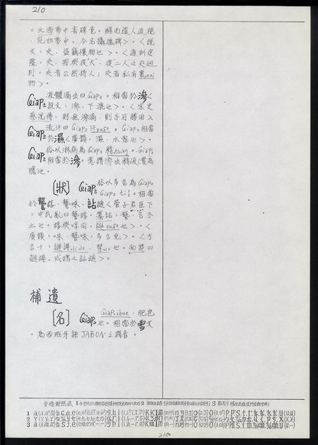 主要名稱：臺灣漢語辭典 ɕ（手抄稿影本）圖檔，第44張，共128張