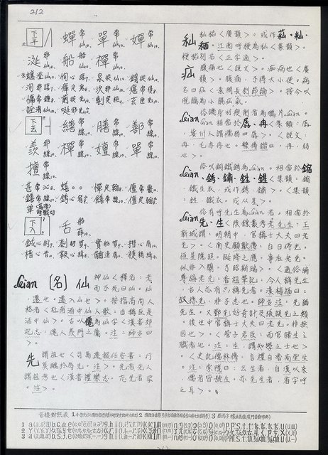 主要名稱：臺灣漢語辭典 ɕ（手抄稿影本）圖檔，第46張，共128張