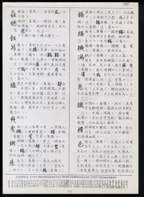 主要名稱：臺灣漢語辭典 ɕ（手抄稿影本）圖檔，第83張，共128張