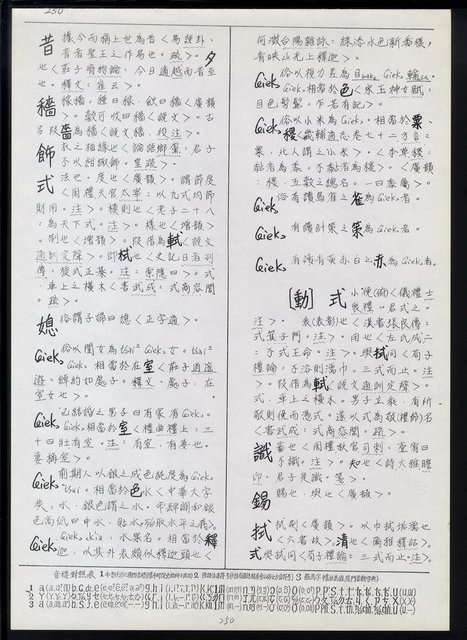 主要名稱：臺灣漢語辭典 ɕ（手抄稿影本）圖檔，第84張，共128張