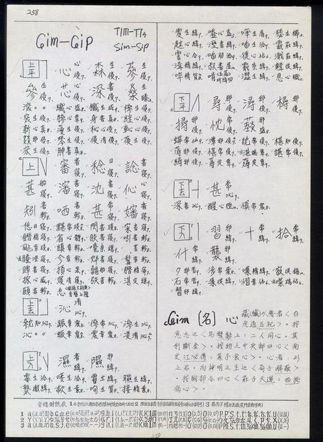 主要名稱：臺灣漢語辭典 ɕ（手抄稿影本）圖檔，第92張，共128張