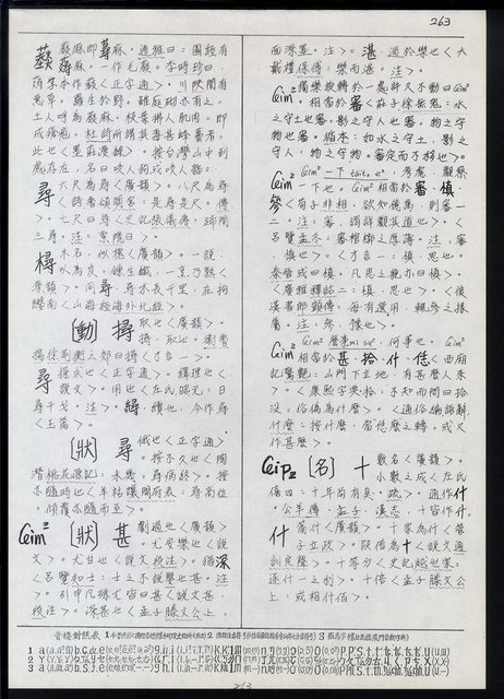 主要名稱：臺灣漢語辭典 ɕ（手抄稿影本）圖檔，第97張，共128張