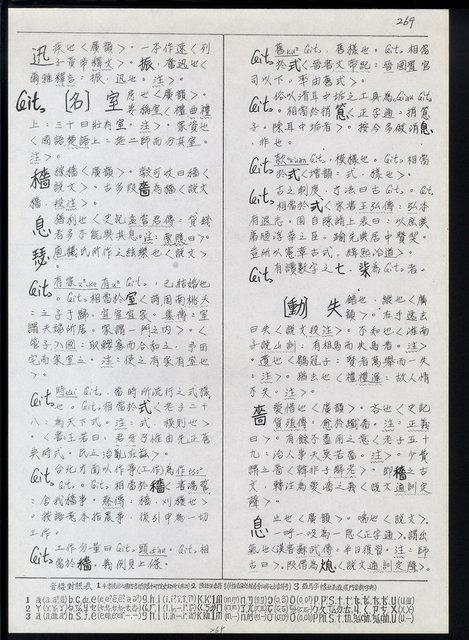 主要名稱：臺灣漢語辭典 ɕ（手抄稿影本）圖檔，第103張，共128張