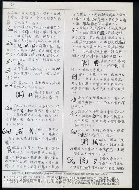 主要名稱：臺灣漢語辭典 ɕ（手抄稿影本）圖檔，第106張，共128張