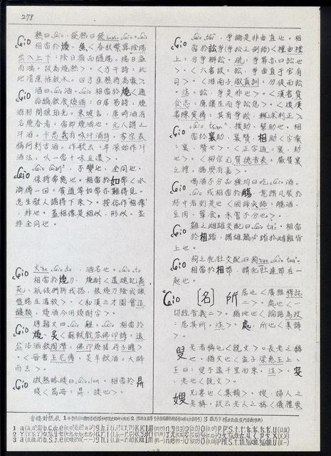 主要名稱：臺灣漢語辭典 ɕ（手抄稿影本）圖檔，第112張，共128張