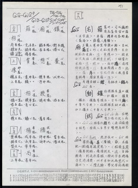 主要名稱：臺灣漢語辭典 ɕ（手抄稿影本）圖檔，第125張，共128張