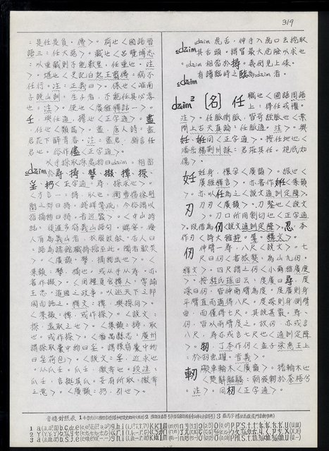 主要名稱：臺灣漢語辭典 dʑ（手抄稿影本）圖檔，第27張，共43張