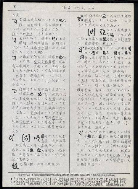 主要名稱：臺灣漢語辭典 a （手抄稿影本）圖檔，第10張，共59張