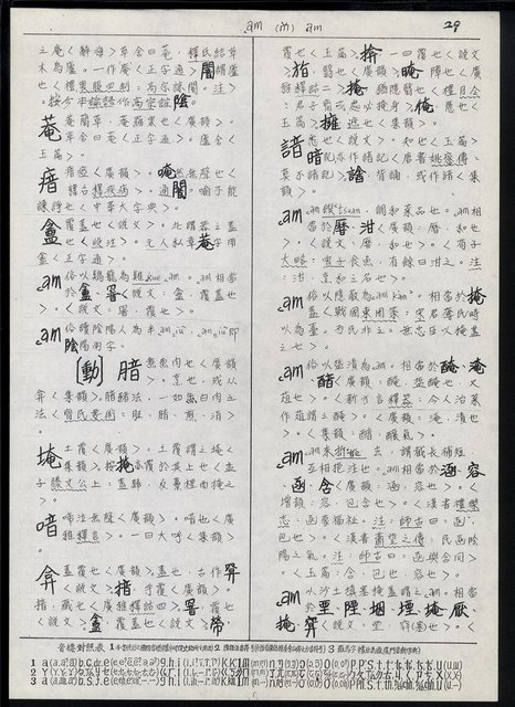 主要名稱：臺灣漢語辭典 a （手抄稿影本）圖檔，第31張，共59張