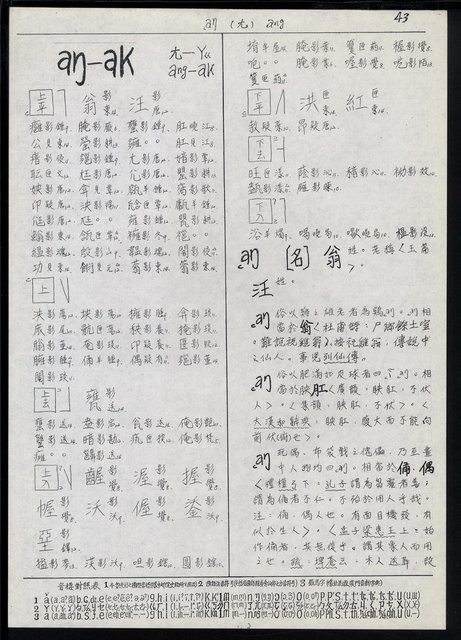 主要名稱：臺灣漢語辭典 a （手抄稿影本）圖檔，第45張，共59張