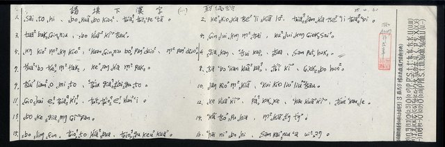 主要名稱：試卷：請填下漢字（一）、（二）、（三）（影本）圖檔，第2張，共4張