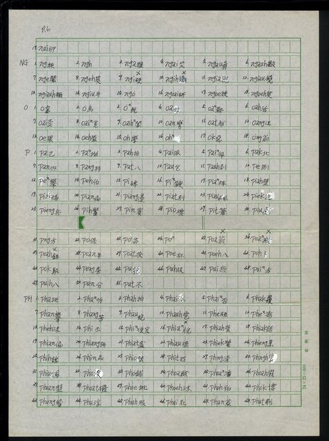 主要名稱：羅馬字讀出表1-8圖檔，第7張，共9張