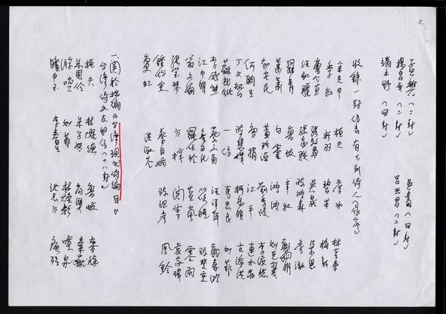 主要名稱：收藏海內外詩人作家書簡備忘錄圖檔，第3張，共6張