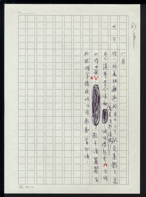 主要名稱：台灣地區文壇大事記要（新詩部分：民國81年~民國84年）圖檔，第183張，共307張