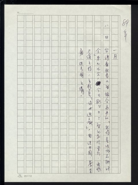 主要名稱：台灣地區文壇大事記要（新詩部分：民國81年~民國84年）圖檔，第219張，共307張