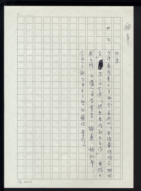 主要名稱：台灣地區文壇大事記要（新詩部分：民國81年~民國84年）圖檔，第244張，共307張