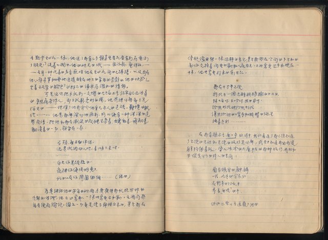 主要名稱：張默、剪貼、手抄詩1963年圖檔，第46張，共54張