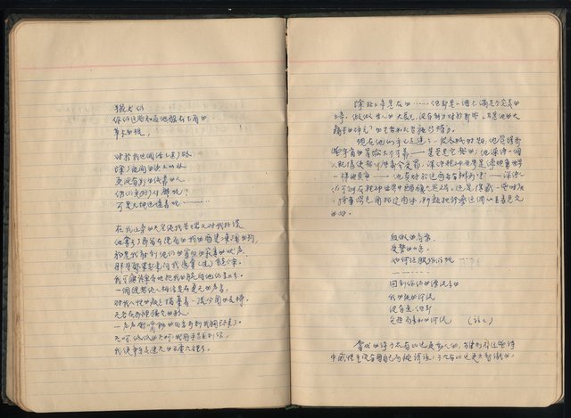 主要名稱：張默、剪貼、手抄詩1963年圖檔，第47張，共54張