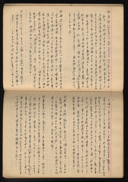 主要名稱：「詩與評論及其詩人作品之介紹等」張默手抄本圖檔，第26張，共77張