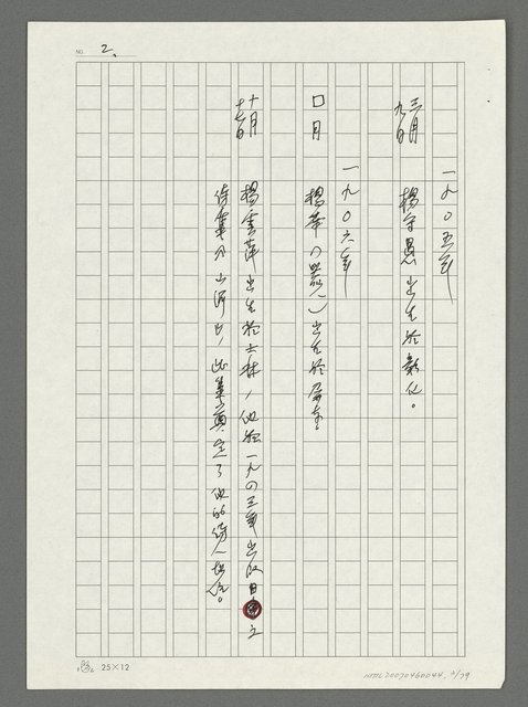 主要名稱：台灣新詩大事紀要（1901~1999）圖檔，第4張，共80張