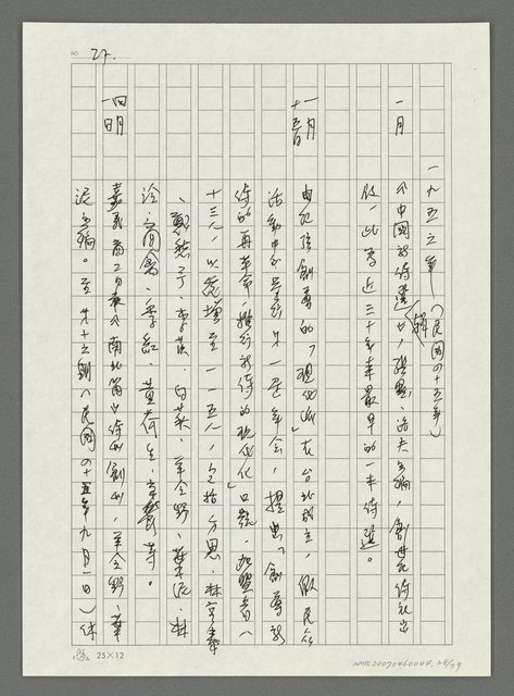 主要名稱：台灣新詩大事紀要（1901~1999）圖檔，第29張，共80張