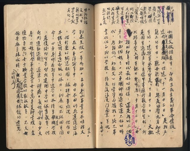 主要名稱：震瀛自傳 第一冊圖檔，第16張，共35張